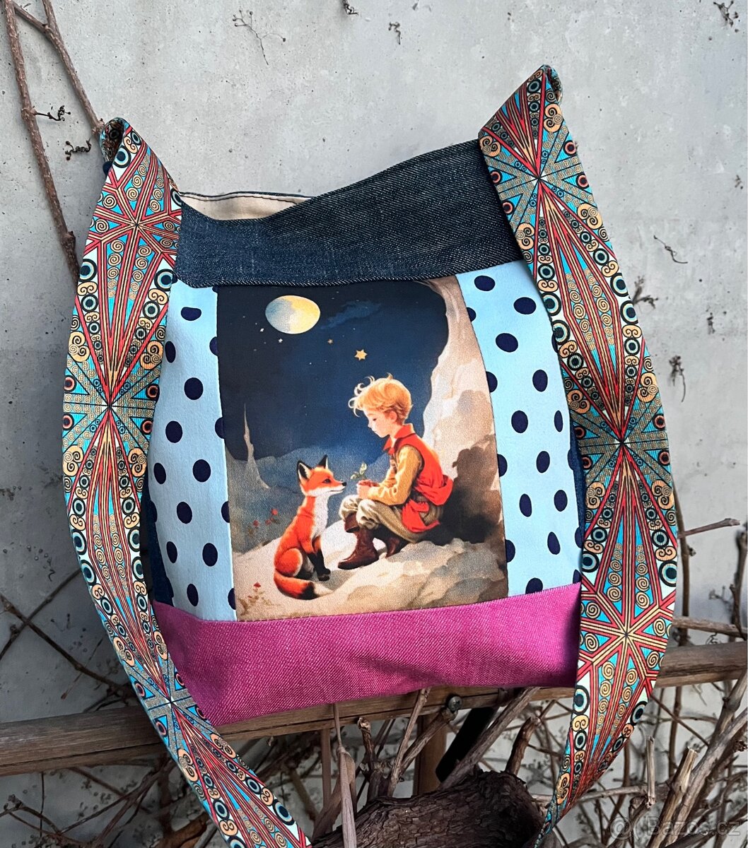 Jeansová crossbody kabelka Malý princ - 3