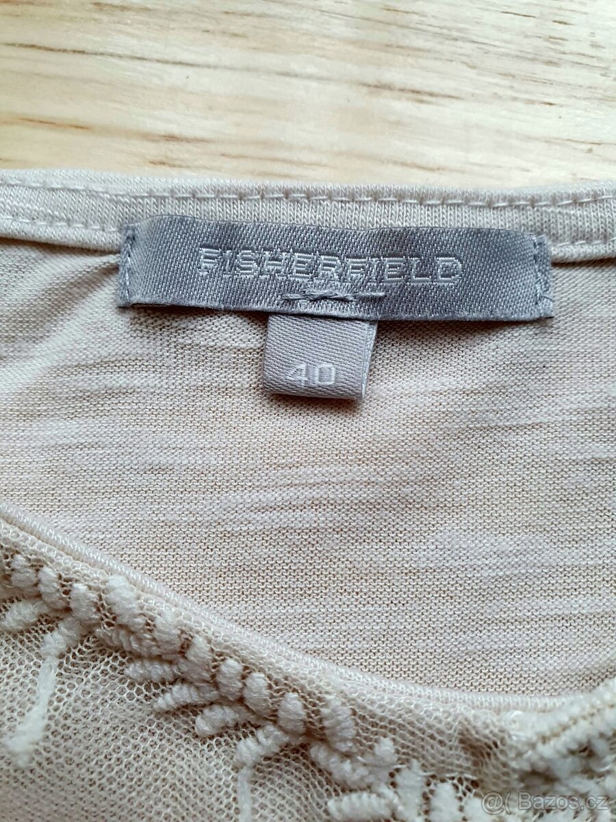 Společenská krajková halenka / triko bez rukávů GATE - 3