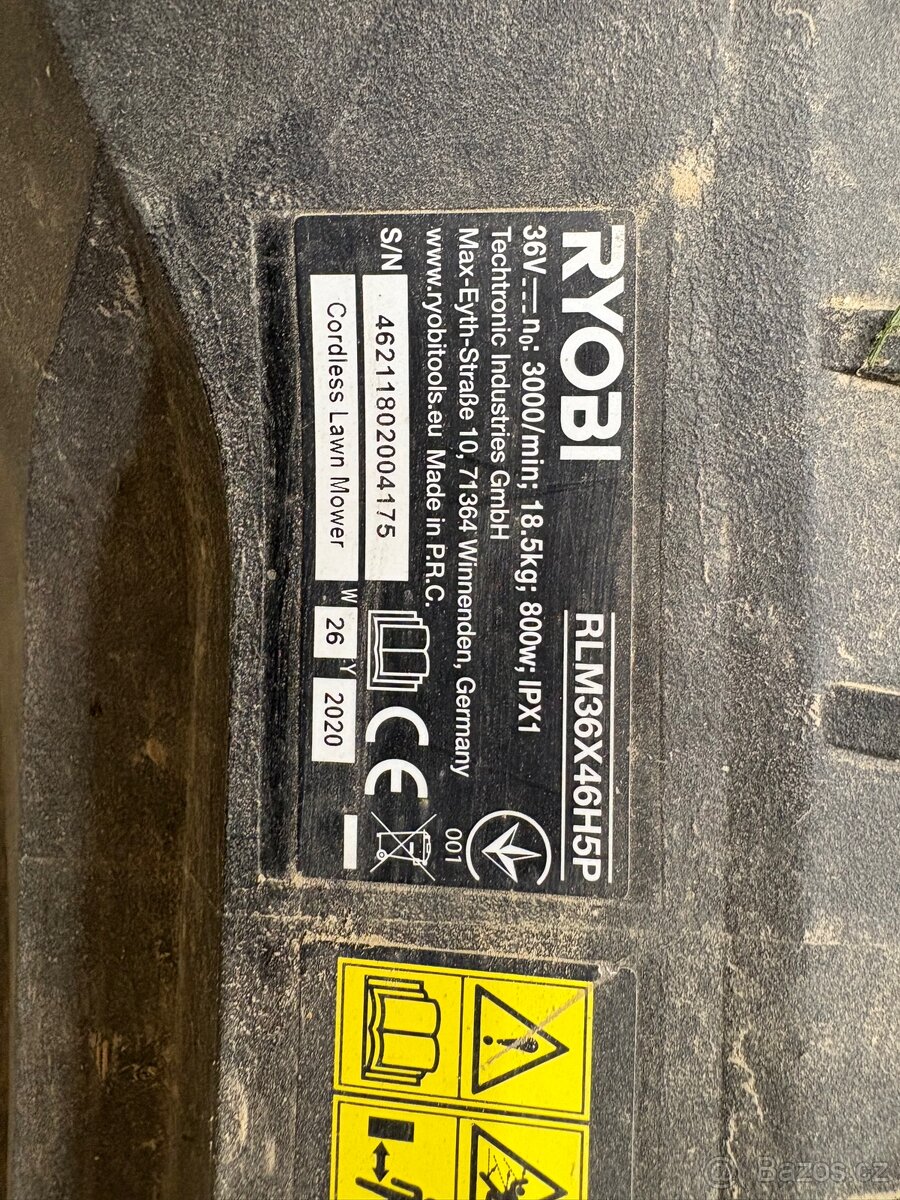 Aku sekačka Ryobi RLM36X46H5P - 3