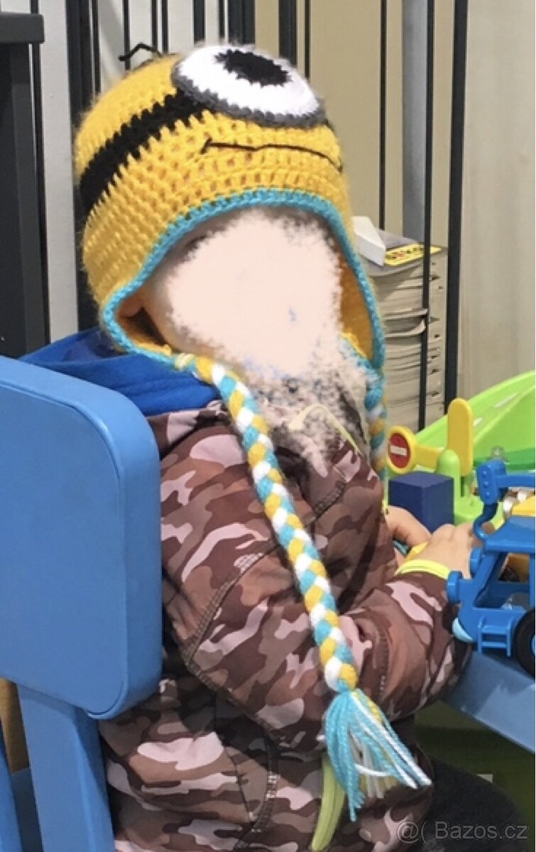 Háčkovaná čepice Mimoň 3-6 let - 3