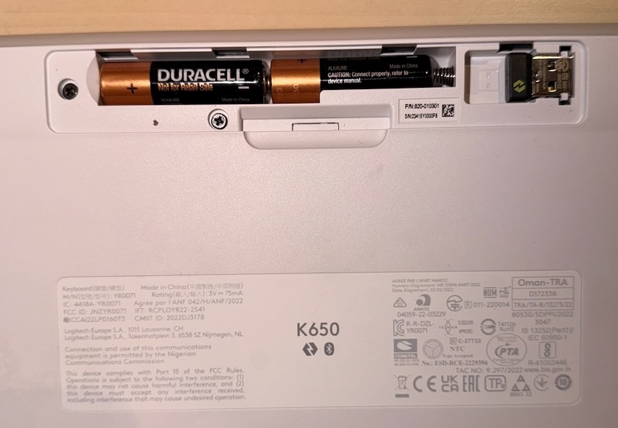Logitech K650 - bezdrátová klávesnice – šedá - 3