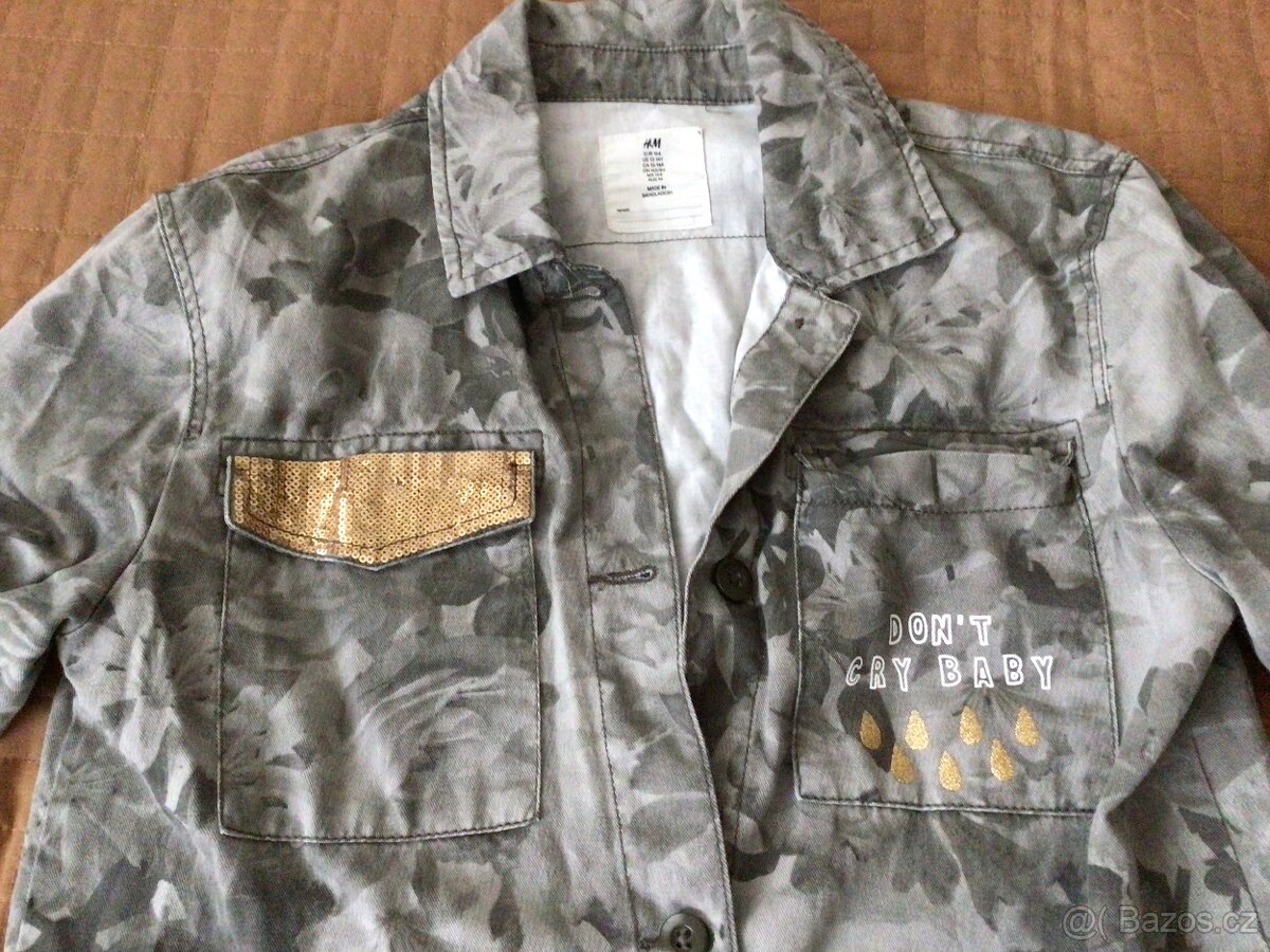 Dívčí bunda, košile vel 164 (13-14 let ) - 3