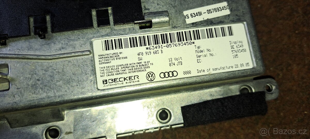 Ukazatel mmi obrazovka displej audi a6 4f - 3