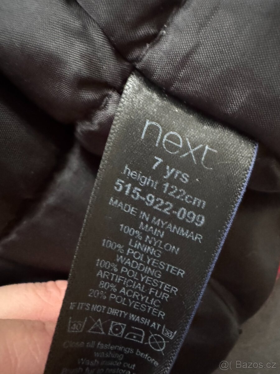 Chlapecká zimní parka Next na 7 let - 3