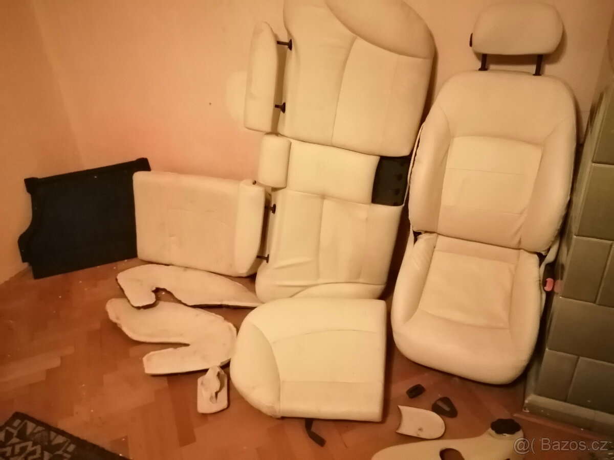 Fiat Bravo sedačky koženka Vanilková starší typ - 3