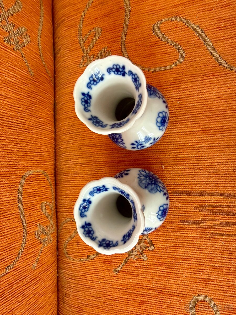 Cibulák Dubí, váza 2ks, porcelán - 3