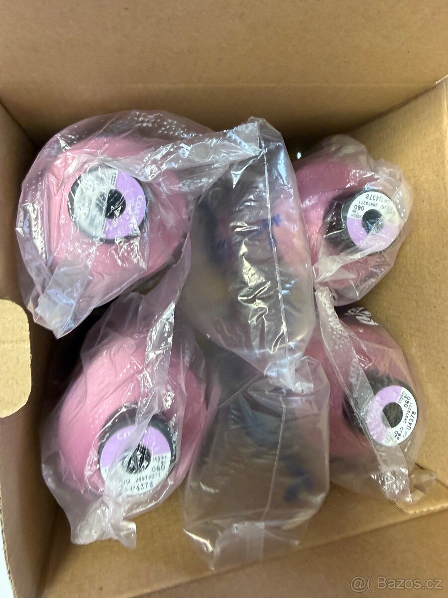 Nitě růžové NOVÉ - 3