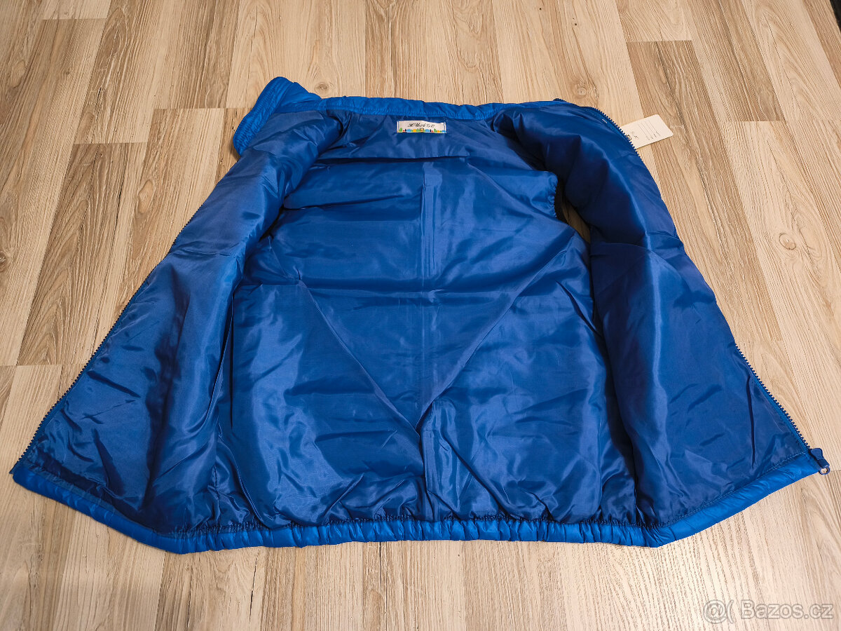 NOVÁ Dětská modrá vesta Huage - vel. 140/146 - 3