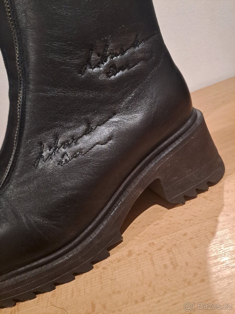 Dámské kožené polokozacky - 3