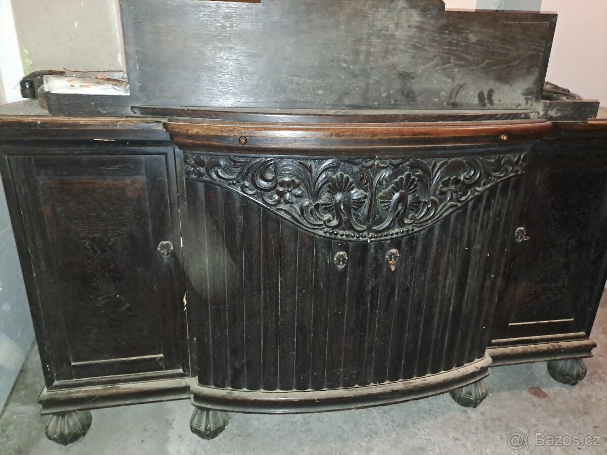 Starožitná skříň - sekretář - 3