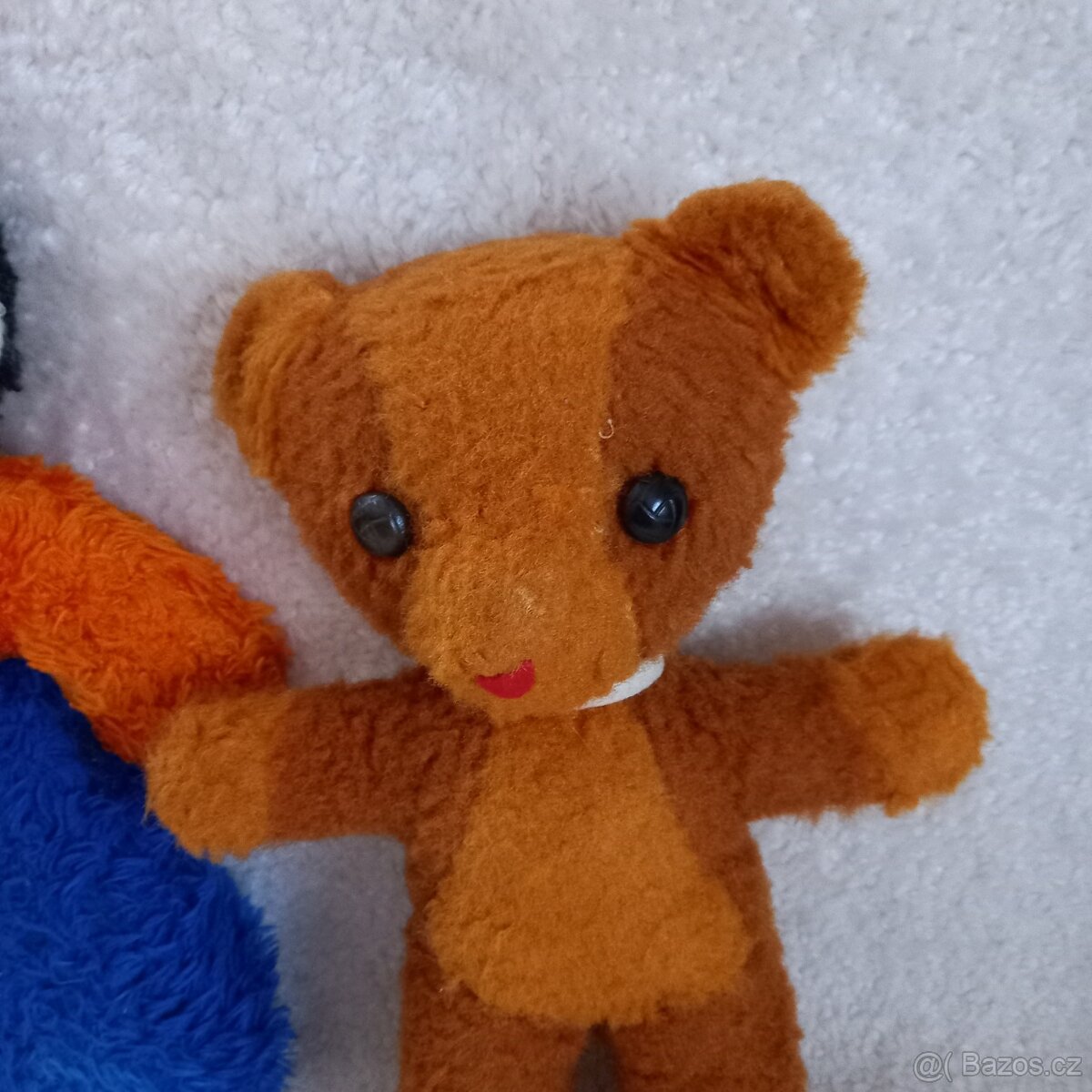 2x retro plyšáci šašek a medvídek - 3