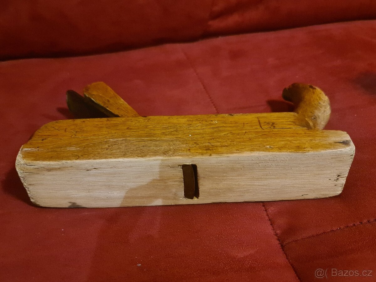 Starý zachovalý hoblík 24,5cm dlouhý - 3