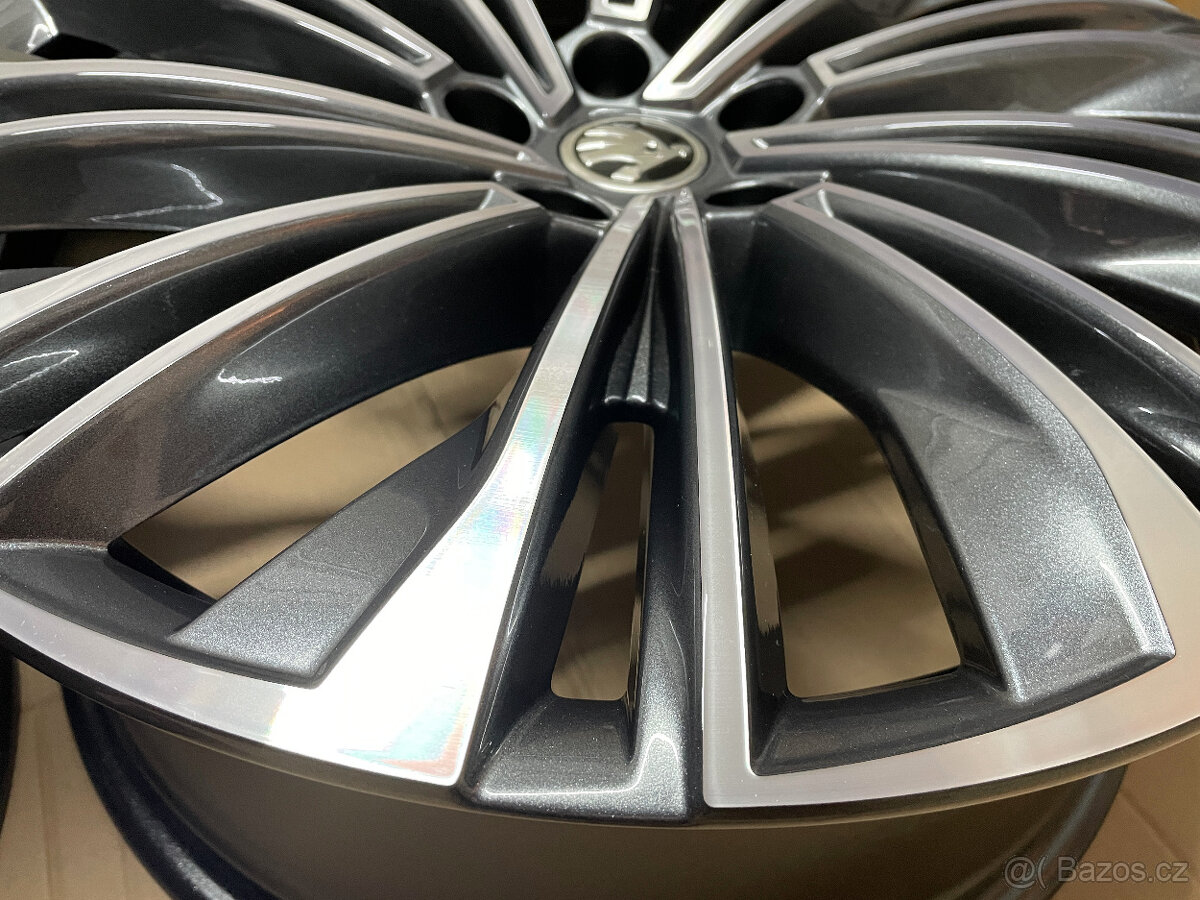 ALU ŠKODA KODIAQ II CURSA 7,5 x R19 ET40 antracitové leštěné - 3