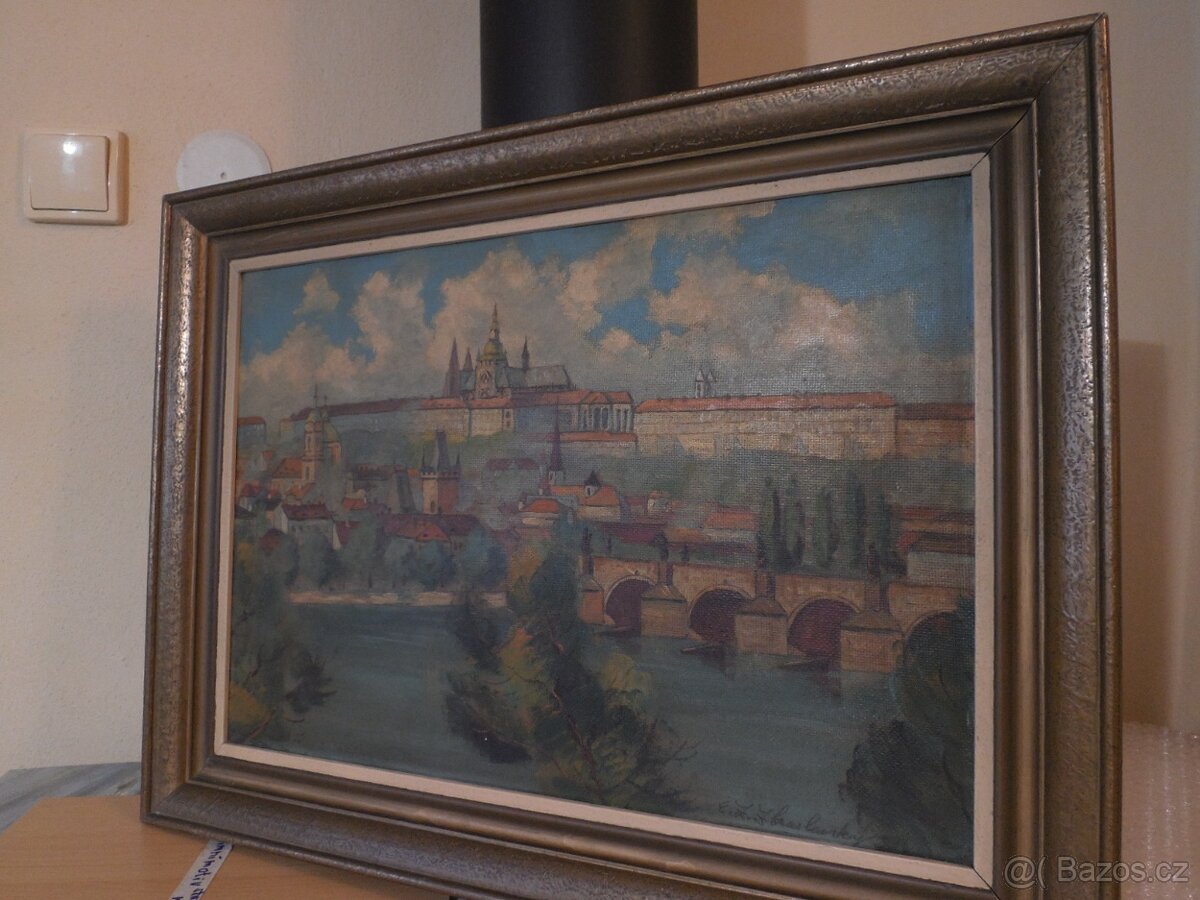 Obraz Prahy , Evžen Zábrž Zbraslavský 7.8.1906 Žďár n Sáz. - 3