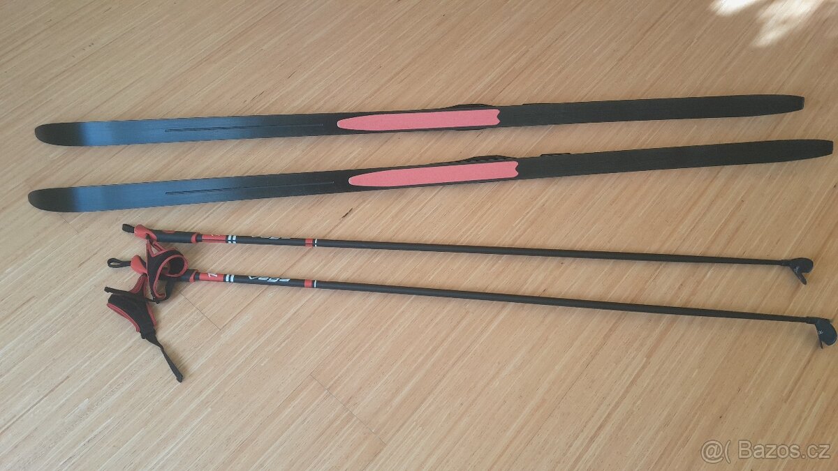 Běžky Rossignol s vázáním + hole - 3