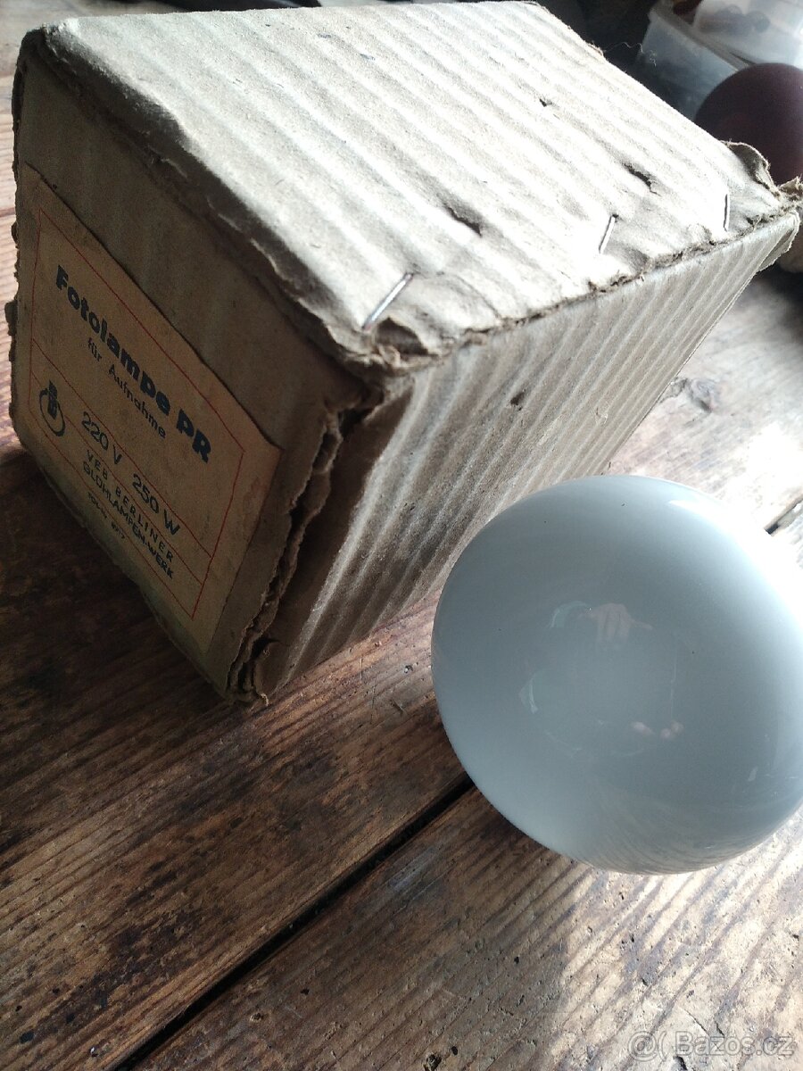 Retro fotolampa žárovka , NDR - 3