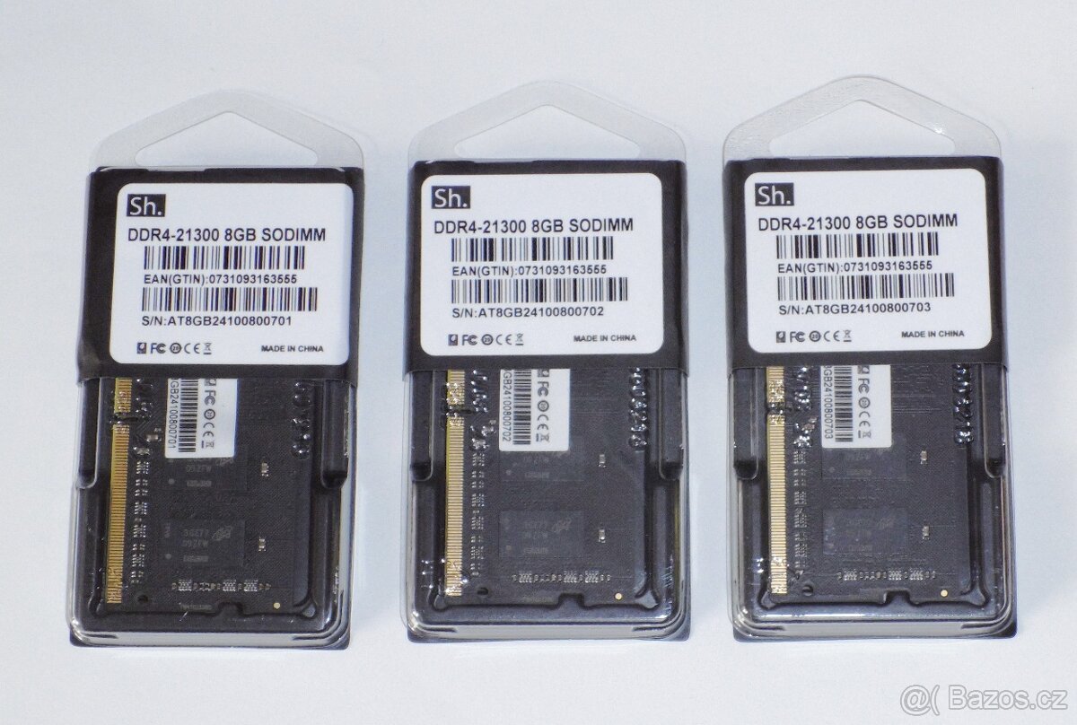 8GB DDR4 (PC4) 2666 SODIMM 1.2V NOVÉ Micron ověřeny i v NAS - 3