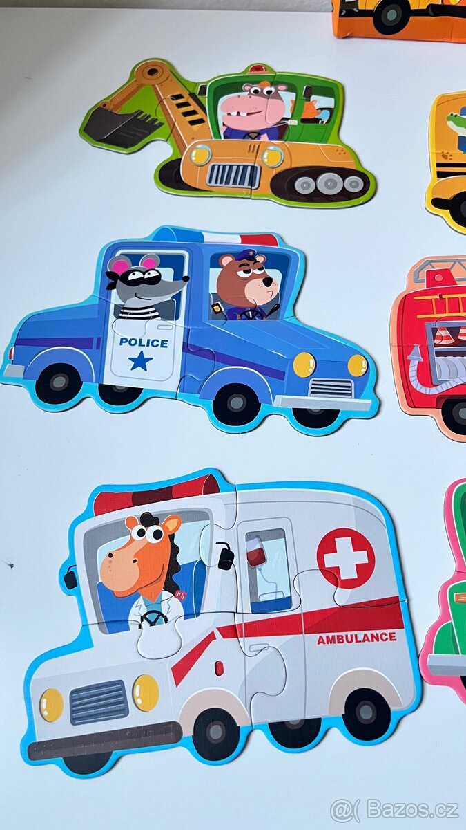 Velké dílky puzzle 6v1.Doprava - 3