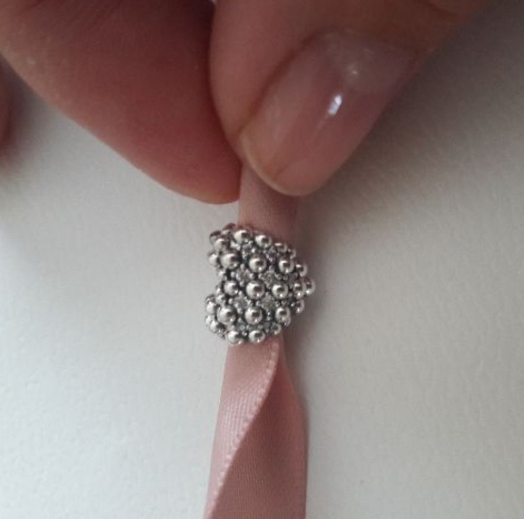 Kuličkové srdce se zirkony originál Pandora - 3