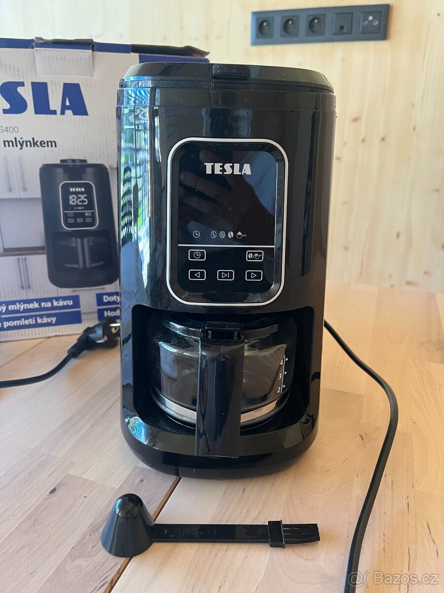 Tesla překapávač se zabudovaným mlýnkem + záruka - 3