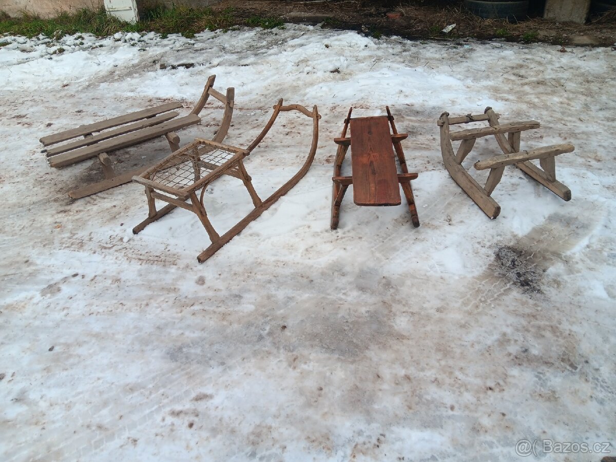 Staré sáňky, sane - 3