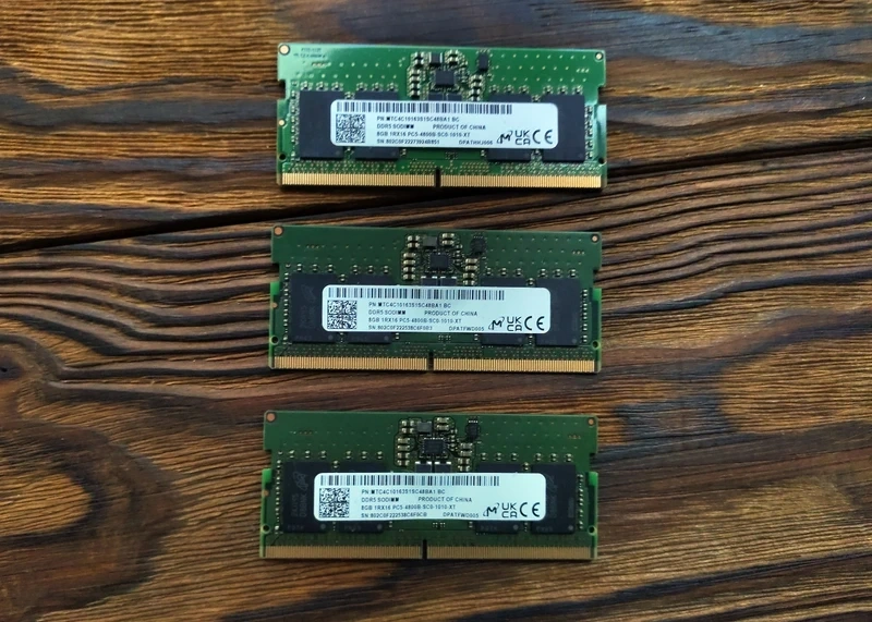 Ddr5 SO-DIMM paměťové moduly – Micron 8GB - 3