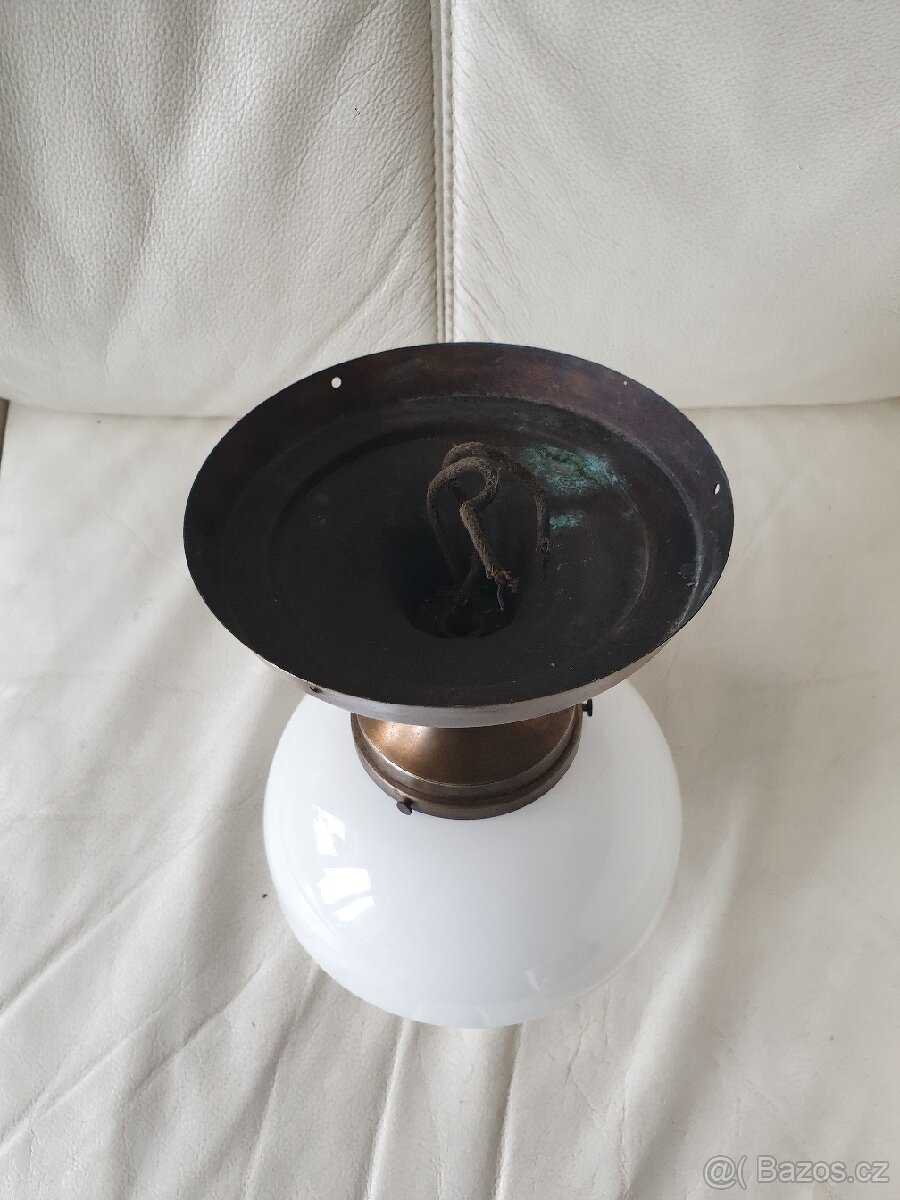 Starožitná stropnice art deco zajímavý širm - 3