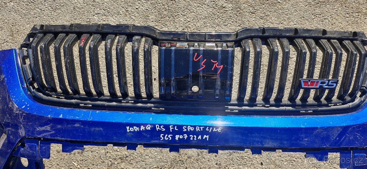 Predni naraznik skoda kodiaq rs facelift - 3