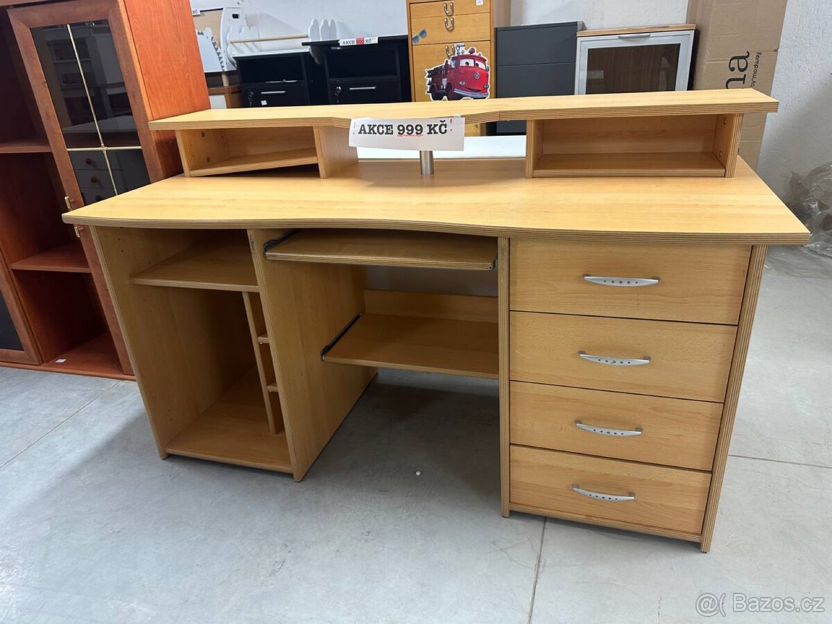 Psací stůl s nástavbou - 3