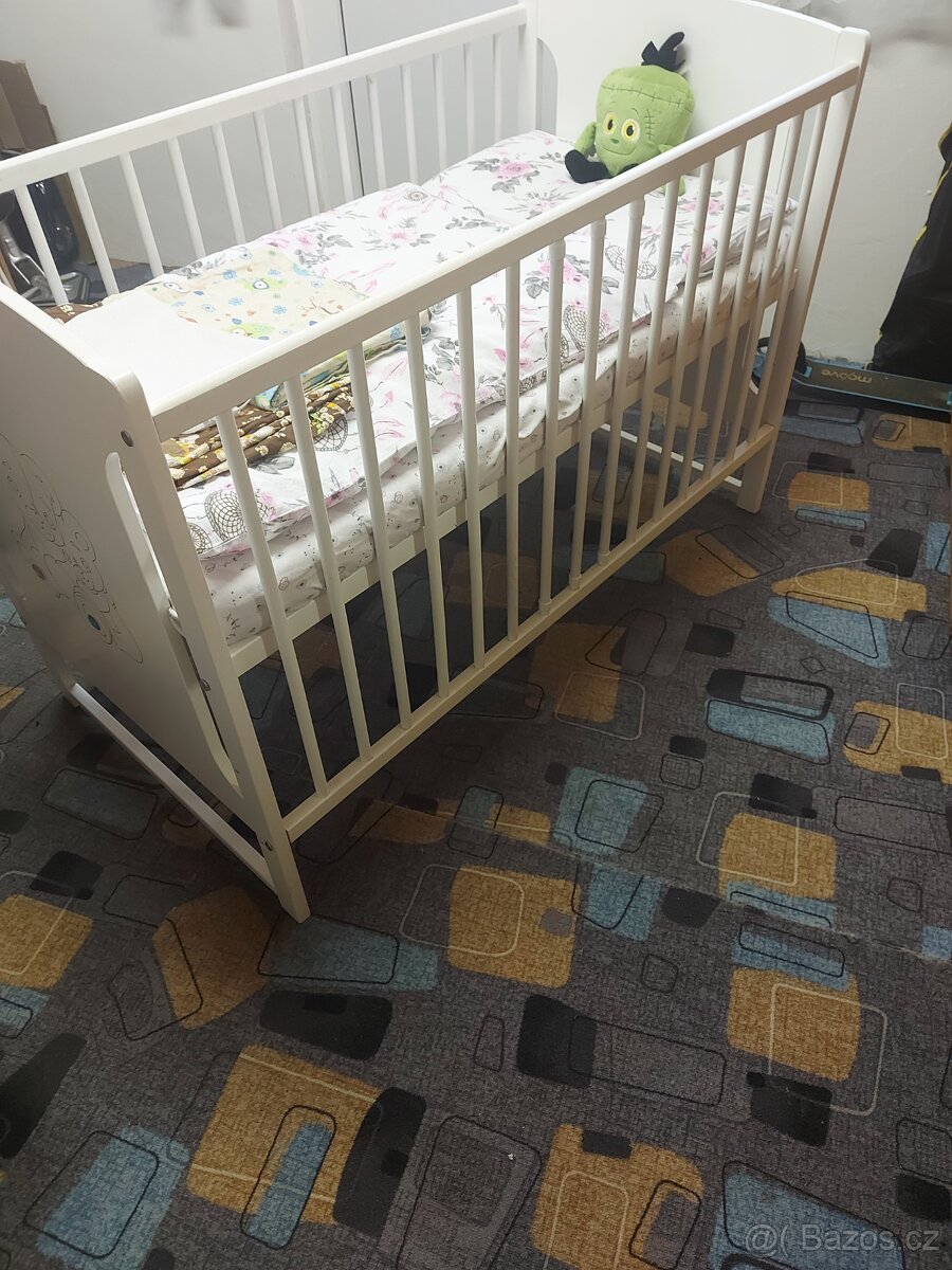 Detska postylka +přebalovací pult a komoda - 3