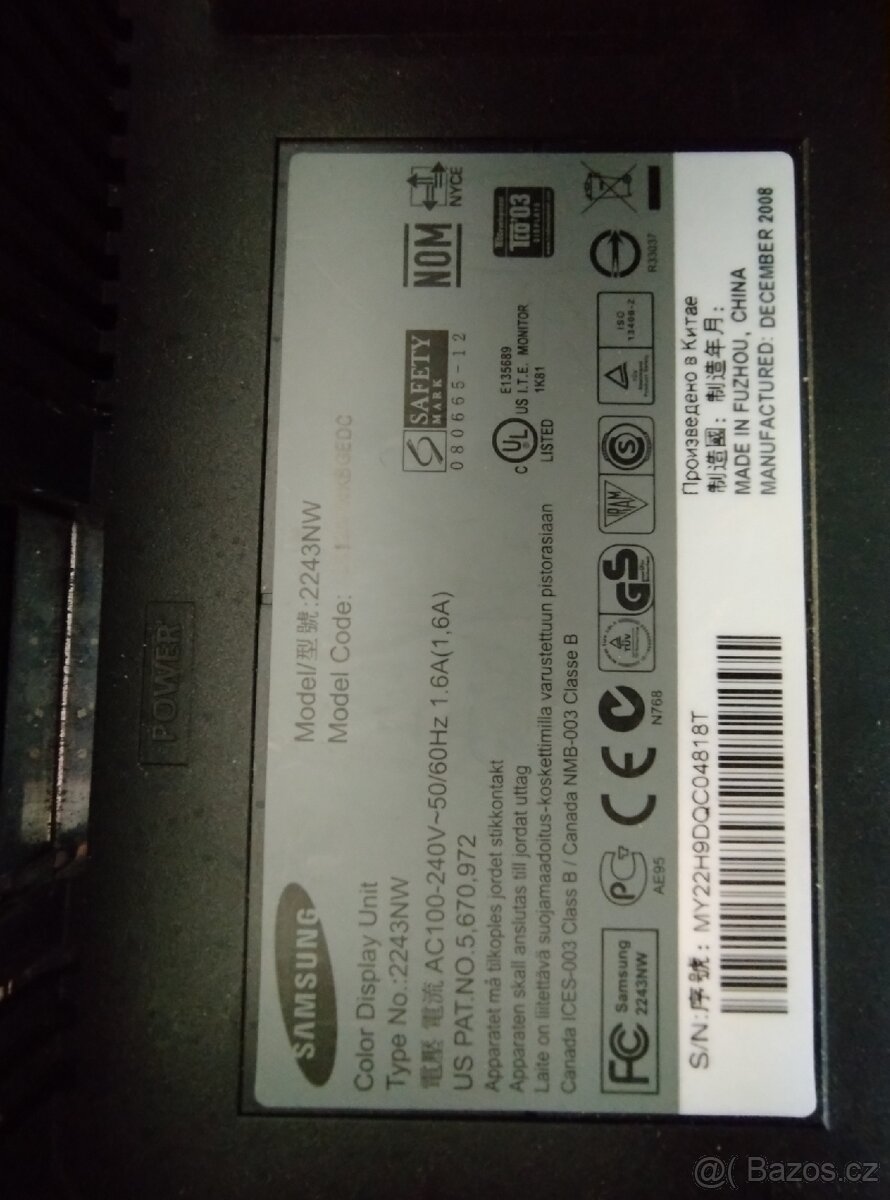 Monitor Samsung 22" - 3