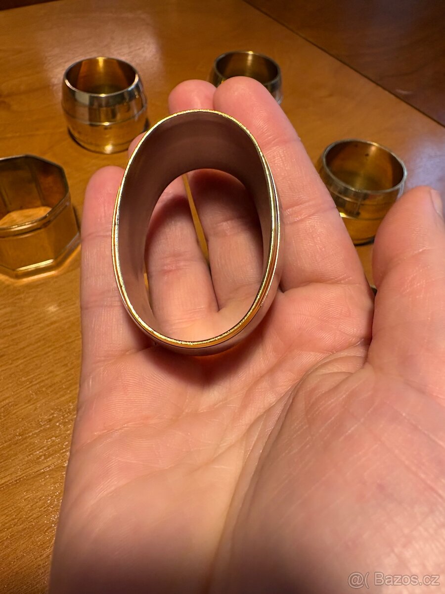 Mosazné kroužky na ubrousky - 3