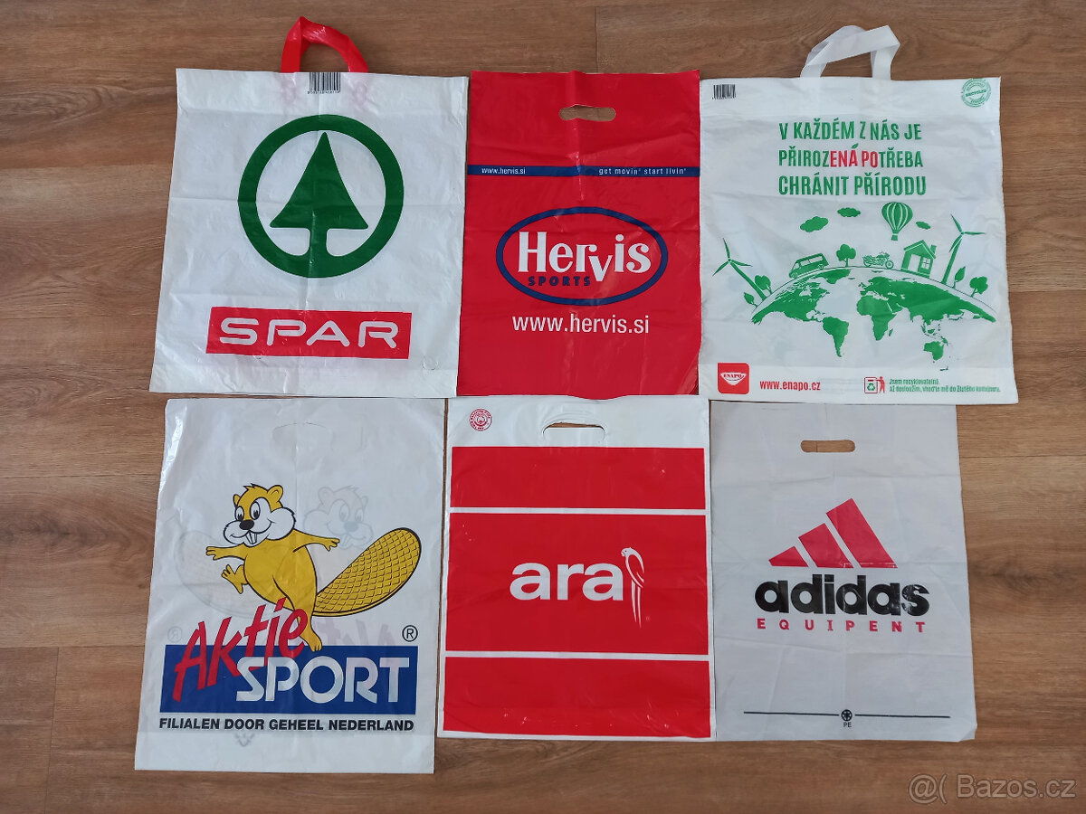 Prodám různé zachovalé igelitové tašky - i jednotlivě - 3