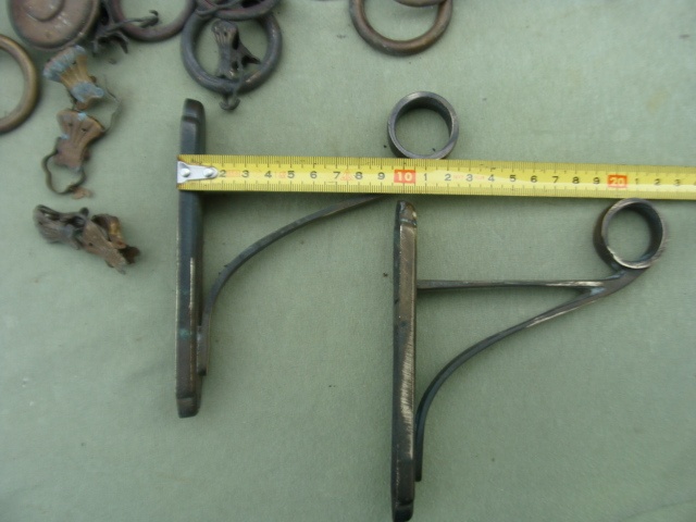 Staré mosazné záclonové díly - 3