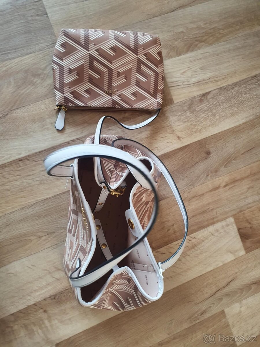 Kabelka GUESS VIKKY TOTE - hnědá - 3