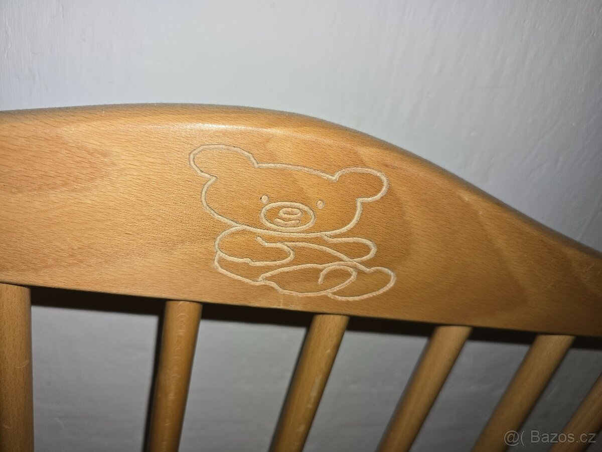 Dětská dřevěná postýlka - 3