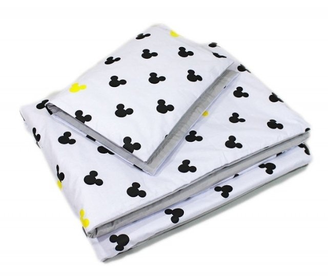 Baby Nellys Polštářkový mantinel s povlečením Shine - Mickey - 3