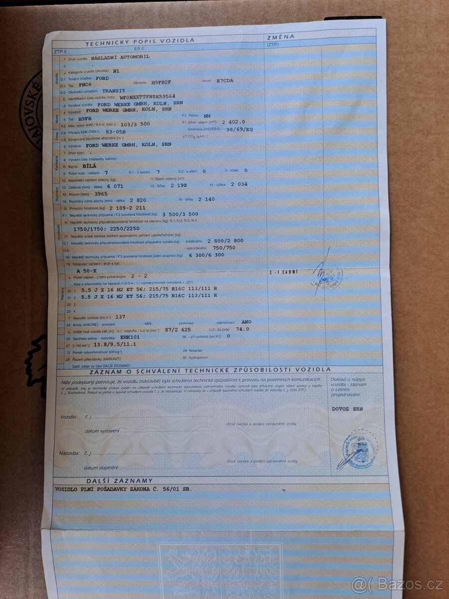 Ford Transit valník 2,4 103 Kw - 3