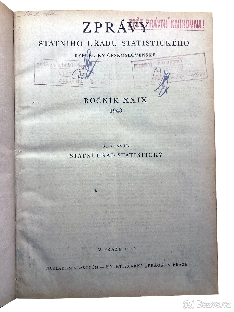1948 - Zprávy Státního úřadu statistického - 3
