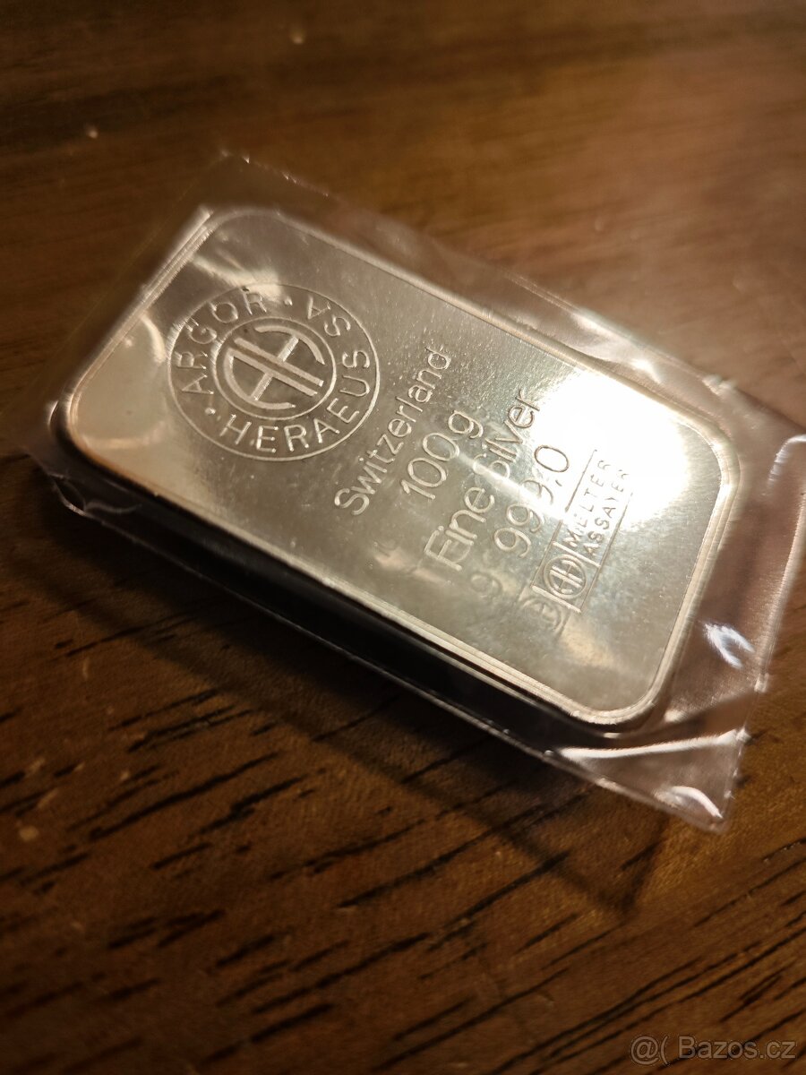 Stříbrný slitek Argor Heraeus - 3