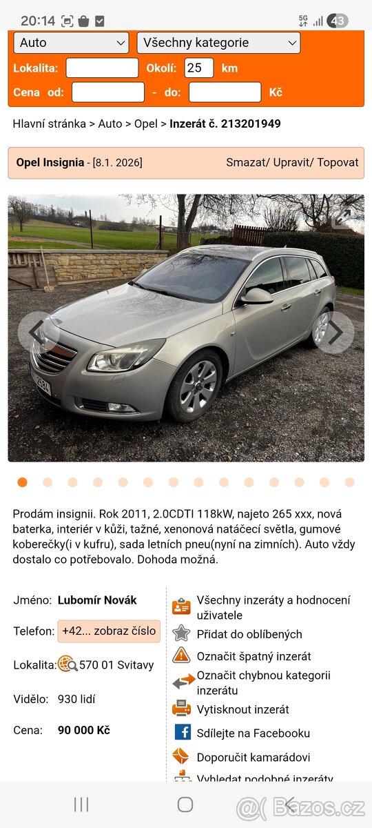 Opel insignia 2.0 D eco-flex 118kw - 3