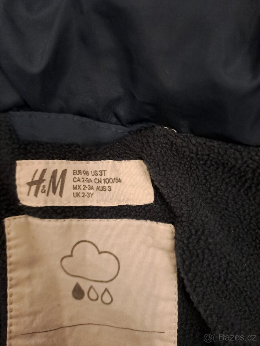 Zimní bunda H&M velikost 98 - 3