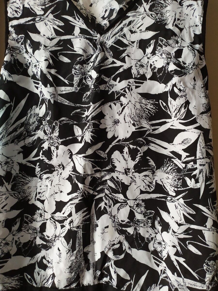 krásná černo bílá halenka - 3