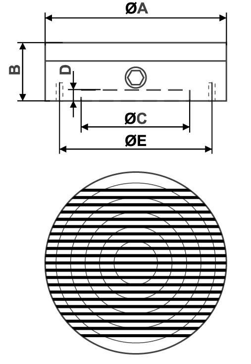 Kulaté magnetické sklíčidlo 200 mm - 3