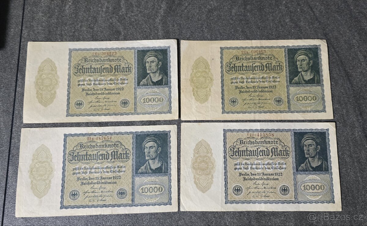 Bankovky 10000 Marek - 3