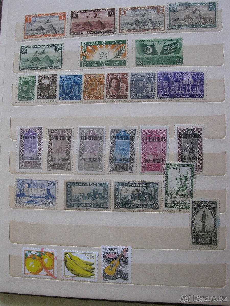 Album známky Afrika , Pérové desky s listy Slovensko . - 3