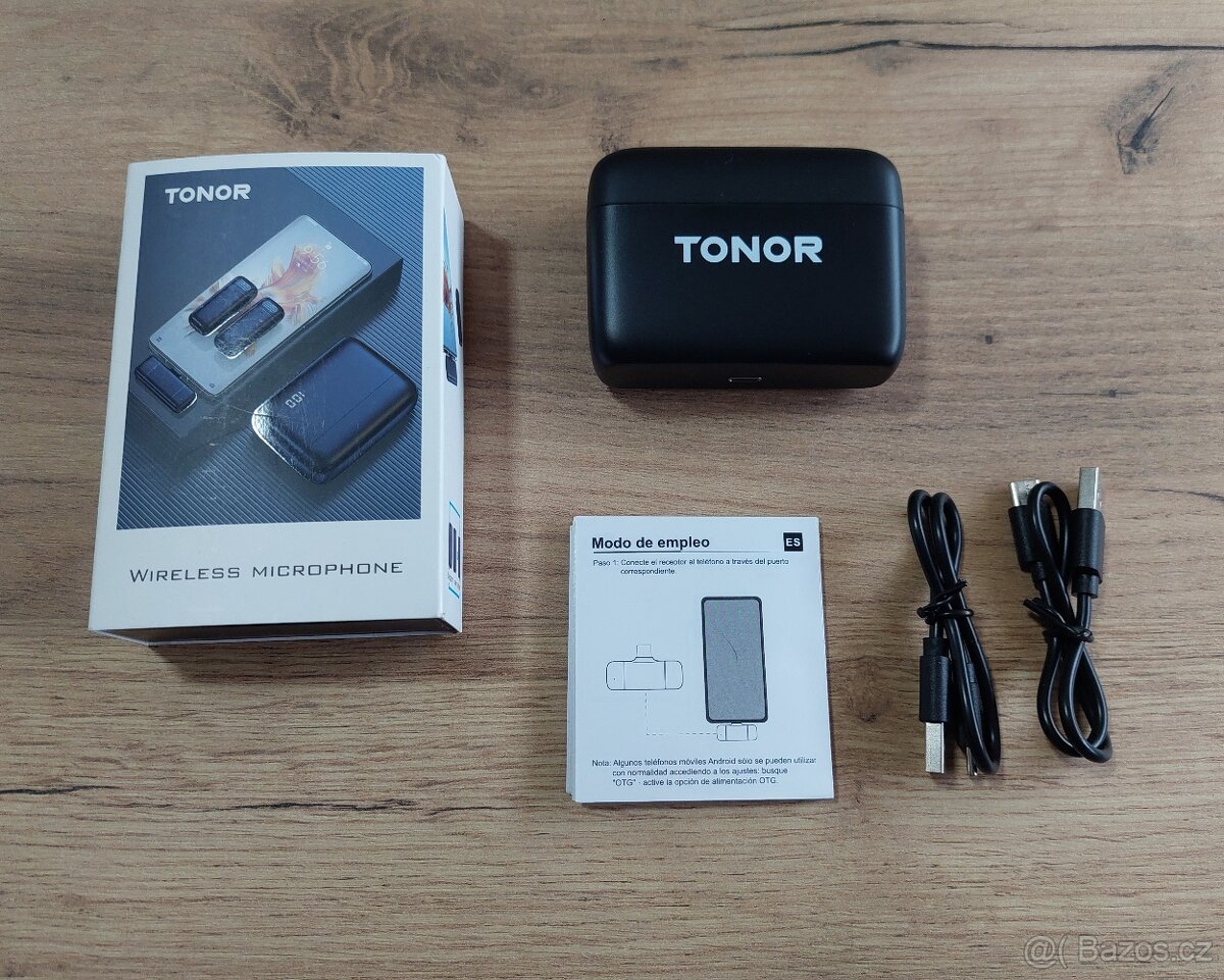 Duální bezdrátové klopové mikrofony TONOR TL350 USB-C - 3