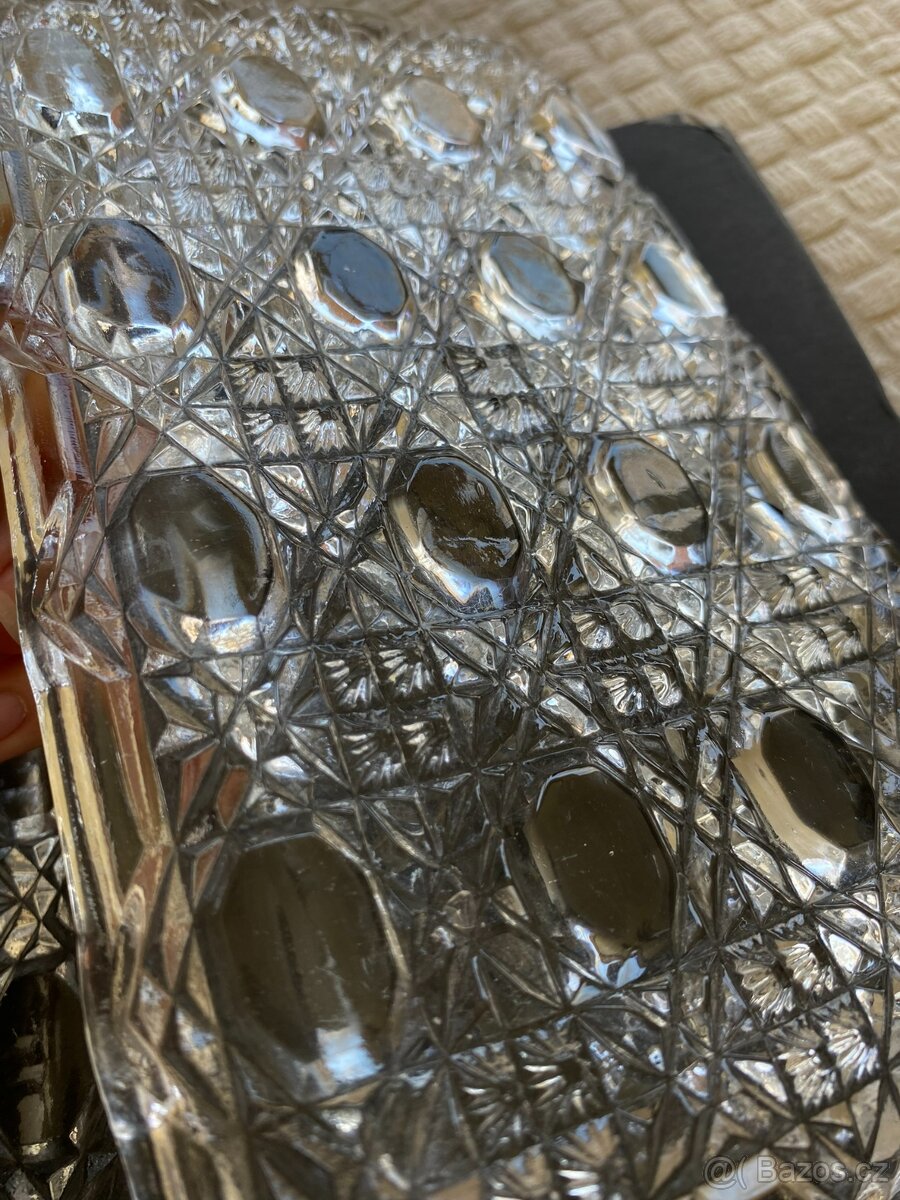 Skleněný servírovací tác 2ks - 3