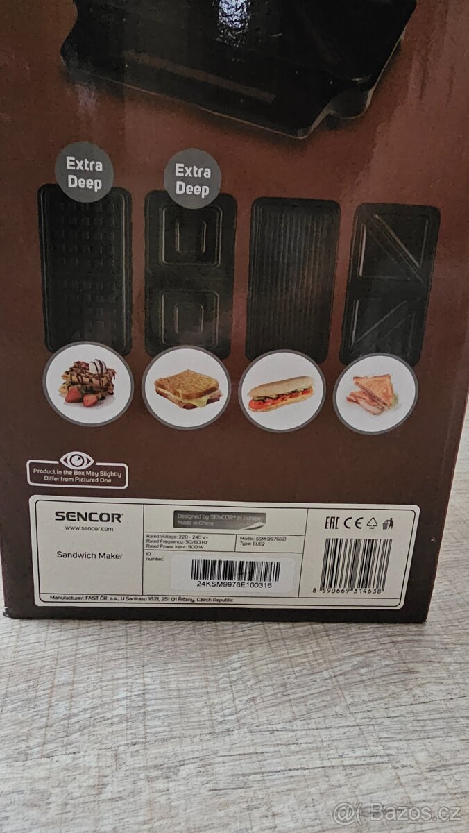 Prodám Nový Sencor Sandwich Maker metallic - 3