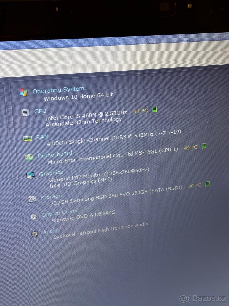 Notebook MSI MS-16G1 (FX600MX) - 3